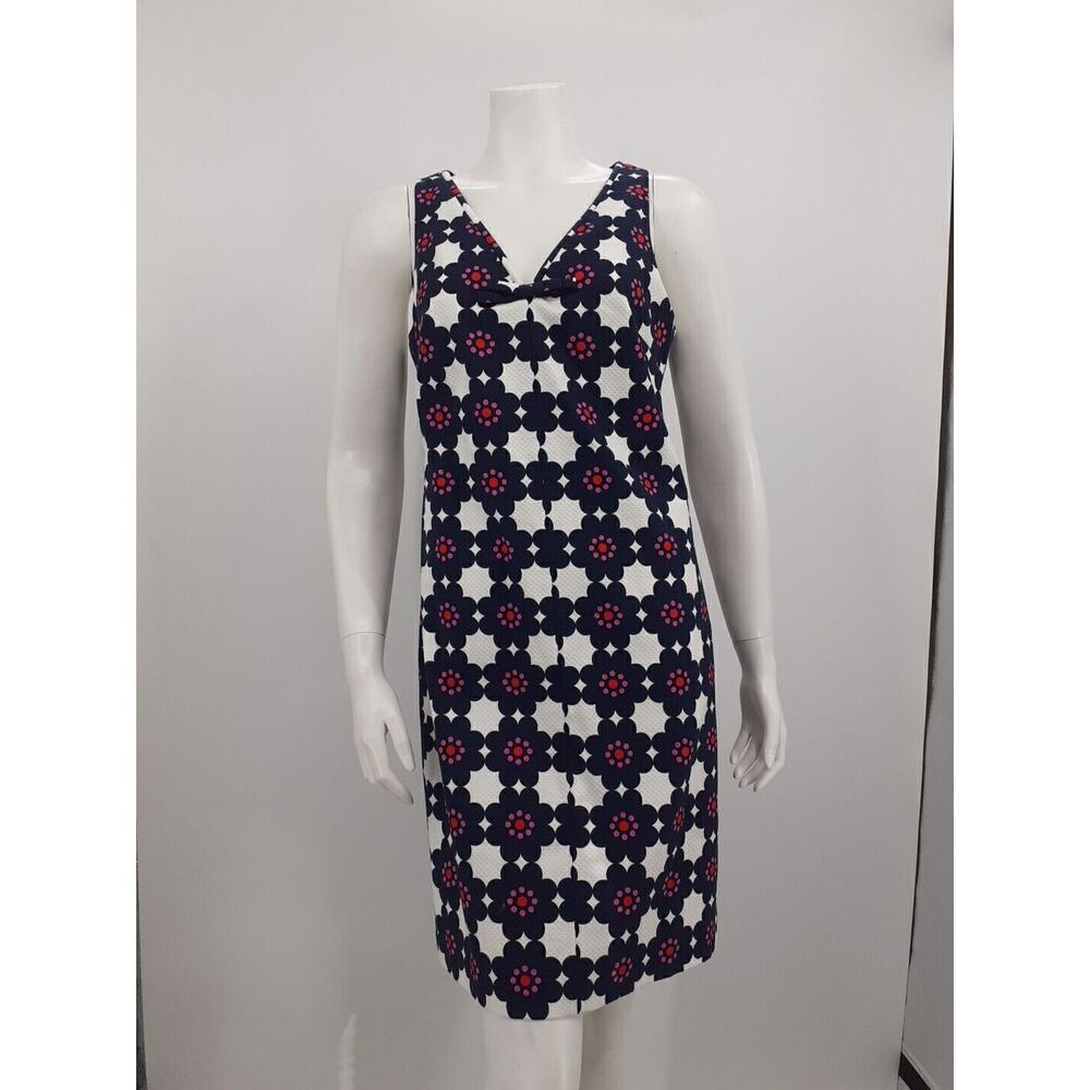 Trina Turk Womens Floral Dress Size 4 Sleeveless Cotton Blend